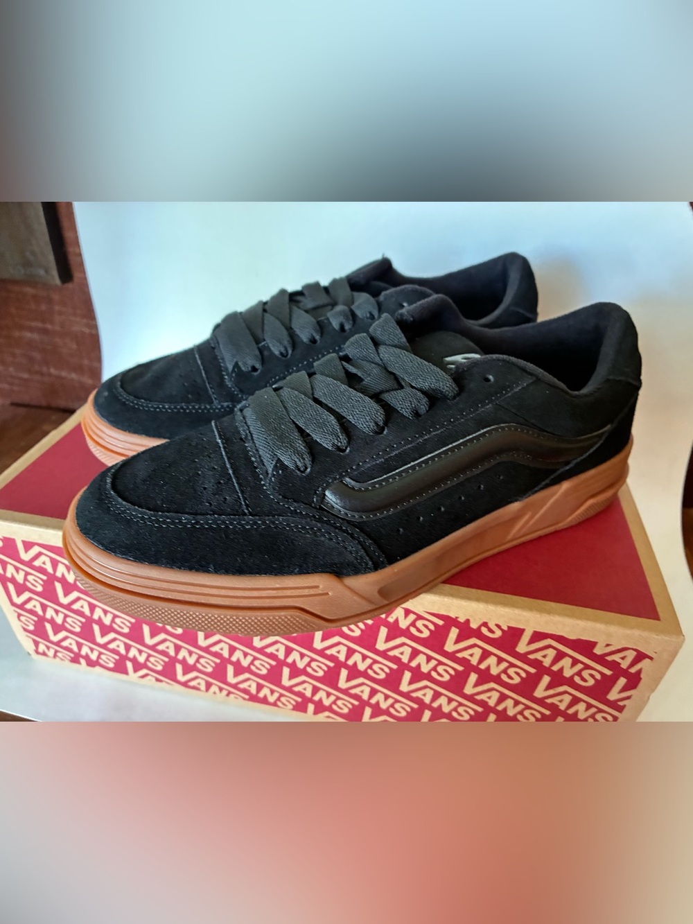 Vans Hylane Black Gum Y2K Skate Shoes Men’s 9.5 Women’s 11 New in Box